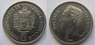Wenezuela 5 Bolivar 1989