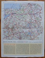 PRUSY WSCHODNIE, MAZURY, KOL. MAPA, SHELL Nr. 5; ok. 1935