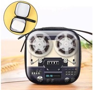 Metalowe, wielofunkcyjne etui typu retro (słuchawki, kable, kluczyki)