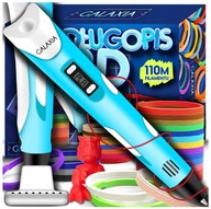 Długopis 3D + gratis filament 110 METRÓW Mega prezent dla dziecka niebieski