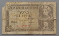 2 złote z 1936 roku seria DH , z okresu II RP