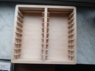 STOJAK / SKRZYNECZKA NA 20 KASET AUDIO , JAK NOWY UNIKAT