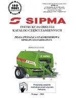 SIPMA PS 1221 Farma Plus - instrukcjaobsługi, katalog części prasy (2016)