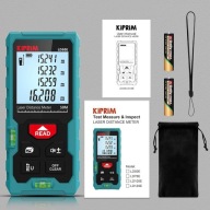 AJ282 Dalmierz laserowy Kiprim LD50E 50m – LCD, IP54, poziomnica, teal