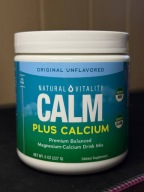 Natural Vitality CALM + Calcium – magnez + wapń w proszku 227g