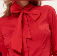 Koszula Mohito czerwona kokarda 38