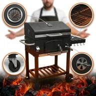 Grill węglowy Activa Mastercook Angular ruszt żeliwny 57,5 x 42,0 cm
