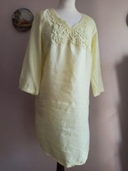 MALVIN LNIANA długa TUNIKA z gipiurą 36/ 38