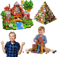 KLOCKI MAGNETYCZNE KONSTRUKCYJNE MINECRAFT MAINCRAFT 200 UKLADANKA XXL