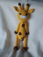 Zyrafa maskotka - handmade szydelko