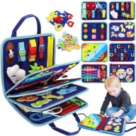 TABLICA MANIPULACYJNA SENSORYCZNA DLA DZIECI EDUKACYJNA ZABAWKA MONTESSORI