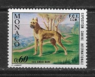 Monako xx M115 fauna psy MNH VF