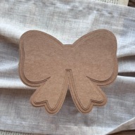 Baza kartki kokardka + wzorniki - urodziny prezent handmade dziewczynka