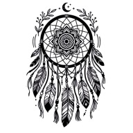 Łapacz snów Dreamcatcher Naklejka na ścianę szablon malarski