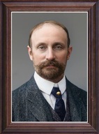 Obraz Rudolf Modrzejewski portret w drewnianej ramie ze szkłem