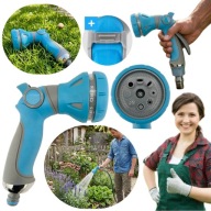 PISTOLET ZRASZACZ OGRODOWY DO KWIATÓW TRAWNIKA OGRODOWY 8 FUNKCJI MGIEŁKI