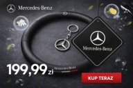 Pokrowiec na kierownice Premium Mercedes Benz + brelok + zapach