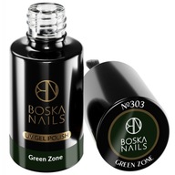 Boska Nails Lakier Hybrydowy do paznokci 303 Green Zone Zielony 6ml +PILNIK