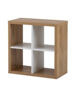 Regał 2x2 płyta komórkowa dąb złoty craft