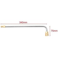 LANCA DO MYJKI NA SZYBKOZŁĄCZKE 1/4" 34CM ZAGIETA 90°