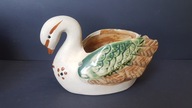 Ceramiczna Osłonka na doniczkę Łabędź design