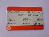 bilet kolejowy - kolekcjonerski - Anglia , Brytania - Penalty Fare Warning