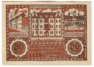Banknot zastepczy - BIELSZOWICE - 50 Pfennig - II