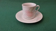 Śliczna, porcelanowa filiżanka z podstawkiem do mokki