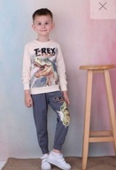 DRES CHŁOPIĘCY T-REX BLUZA SPODNIE ROZM.104 (3-4 LATA)