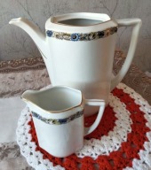 Ćmielów. Dzbanek i mlecznik -serwis kawowy Lwów , 1920