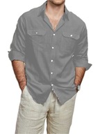 Koszula Męska Old Money – Formalna i Casual z Długim Rękawem