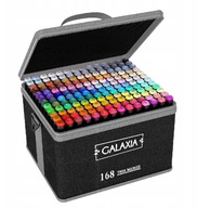 MARKERY ALKOHOLOWE 168 SZT Flamastry Mazaki Pisaki Dwustronne Pro + TORBA