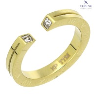 74481 Pierścionek złota stal chirurgiczna średnica 18 mm cyfry rzymskie