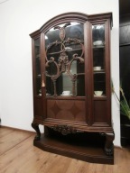 Dębowa biblioteczka witryna antyk 440/2023