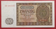 NIEMCY 20 MAREK 1948, NRD/DDR !!! Siedem cyfr !!! Ładny stan !!!