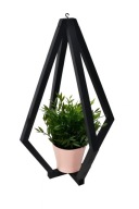 Drewniany kwietnik wiszący 50 cm – dekoracja do domu lub balkonu