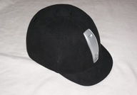 Kask jeździecki pokryty welurem czarny rozmiar 55