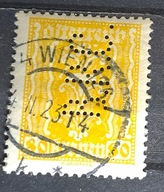 Austria - Perfin - dziurkowany 22/5