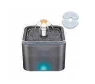 FONTANNA POIDEŁKO miska z kwiatkiem kpl jak nowa szara