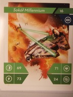 STAR WARS Kaufland karta 16 Sokół millennium
