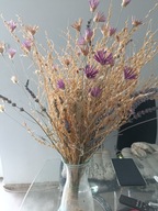 Rustykalny bukiet naturalnych kwiatów z nutą lawendy susz naturalny