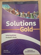J. angielski SOLUTIONS GOLD Intermediate podręcznik Oxford T. Falla, Davies
