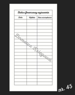 status finansowy do wyzwań oszczędnościowych *wielorazowy*