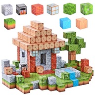 KLOCKI MAGNETYCZNE SZEŚCIANY 108 el. KONSTRUKCYJNE ŚWIAT KLOCKÓW WOOPIE