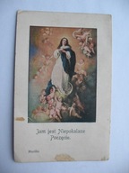 JAM JEST NIEPOKALANE POCZĘCIE przedwojenny ŚW. OBRAZEK