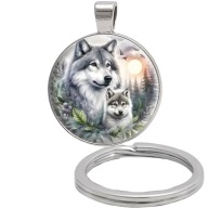 Brelok do kluczy/ka - Wilk - ozdobna zawieszka, plecak, portfel