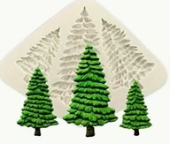 Forma silikonowa do odlewów choinka, drzewa