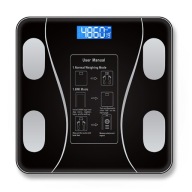 Inteligentna Waga Bluetooth BMI Analiza Składu Ciała LED