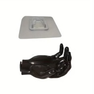 WIESZAK UCHWYT HAK WIELOFUNKCYJNY DŁOŃ CZARNA BEZ WIERCENIA