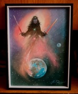 ANIOŁ ZAGŁADY-OBRAZ OLEJNY NA PŁÓTNIE -ANDRZEJ KACZMAREK